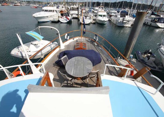 Caramba Classic Yacht For Sale - Aft Deck
