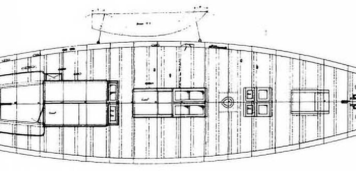 Irina VII Classic Yacht For Sale Deck Plan